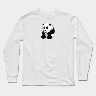 Panda’s morning coffee Long Sleeve T-Shirt